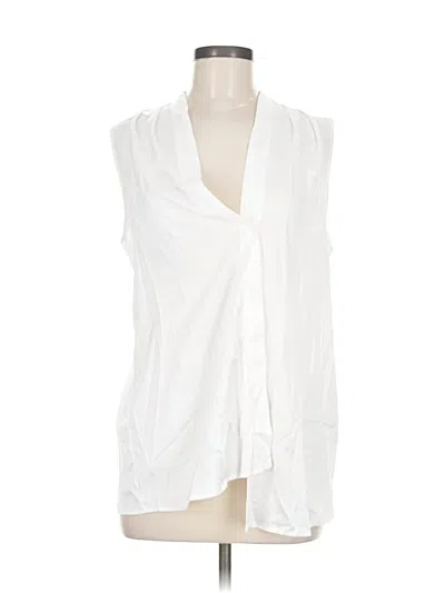 Pre-owned Hotouch Sleeveless Blouse In White