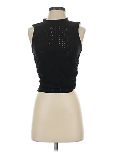 Pre-owned Hotouch Sleeveless Top Black Halter Neckline Tops