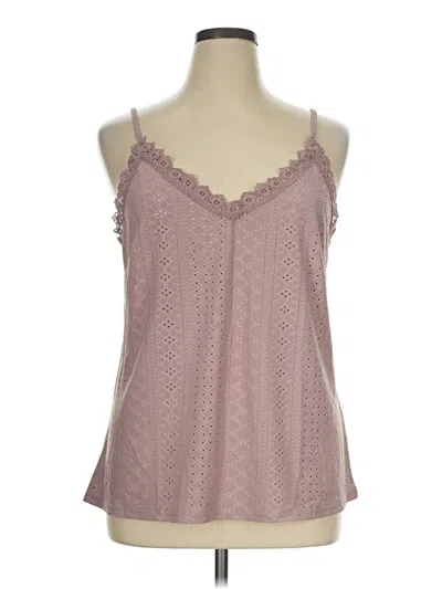 Pre-owned Hotouch Tank Top Pink Halter Neckline Tops
