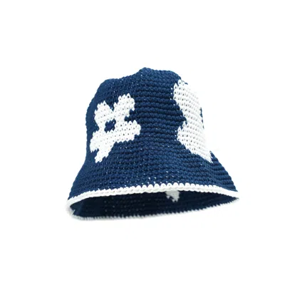 Hotpot Variety Women's Blue / White Navy Flower Bucket Hat