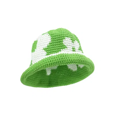 Hotpot Variety Women's Green / White Classy Grassy Flower Bucket Hat