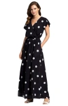 Hotsquash London Clothing Chiffon Wrap Top Maxi Dress