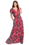 Hotsquash London Clothing Chiffon Wrap Top Maxi Dress