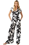 HOTSQUASH LONDON CLOTHING HOTSQUASH LONDON CLOTHING FAUX-WRAP WIDE LEG JUMPSUIT