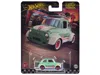 Hotwheels 1960's Fiat 500 D Modificado Light Green With Stripes "boulevard" Series Diecast Model Car By Hot Wh