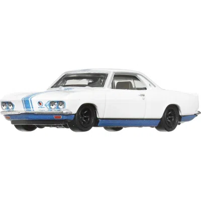 Hotwheels 1966 Chevrolet Corvair Yenko Stinger White With Blue Stripes Jay Lenos Garage Diecast Model Car