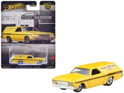Hotwheels 1970 Chevrolet Chevelle Ss Wagon "yenko" Yellow "fast Wagons" Series Diecast Model Car By Hot Wheels