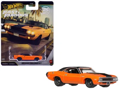 Hotwheels 1970 Dodge Challenger R/t Orange With Black Hood And Top "2 Fast 2 Furious" (2003) Movie "fast & Fur