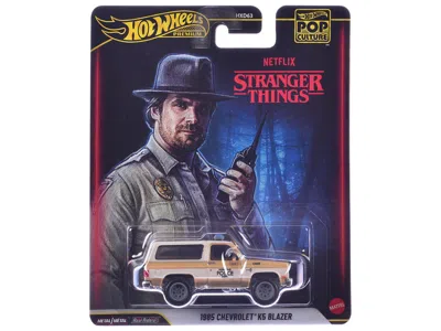 Hotwheels 1985 Chevrolet K5 Blazer Gold Metallic And Cream "stranger Things" (2016-2025) Tv Series Diecast Mod