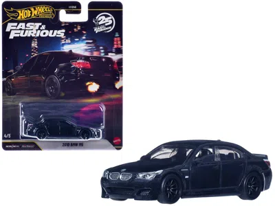 Hotwheels 2010 Bmw M5 Dark Blue Metallic "fast & Furious 6" (2013) Movie "fast & Furious" Series Diecast Model