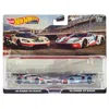 Hotwheels 2016 Ford Gt Race No.67 White With Green & Red Stripes & 2016 Ford Gt Race No.69 Light Blue Metallic