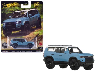 Hotwheels 2024 Toyota Land Cruiser Blue With White Top "hw Off Road" Series Diecast Model Car By Hot Wheels In Multi