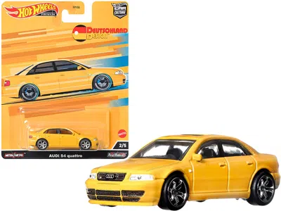 Hotwheels Audi S4 Quattro With Sunroof Yellow "deutschland Design" Series Diecast Model Car By Hot Wheels
