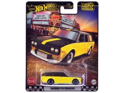 Hotwheels Datsun 510 Wagon Yellow And Black "boulevard" Series Diecast Model Car By Hot Wheels