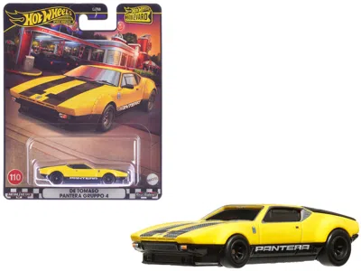 Hotwheels De Tomaso Pantera Gruppo 4 Yellow With Black Stripes "boulevard" Series Diecast Model Car By Hot Whe