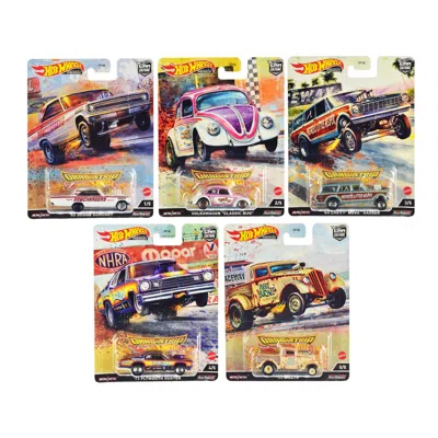 Hotwheels Drag Strip Set Car Culture Series Diecast Model Cars - 5 Piece