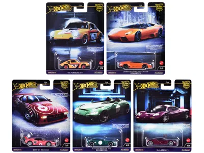 Hotwheels Exotic Envy 5 Piece Set "car Culture" 2024 Series G Diecast Model Cars By Hot Wheels