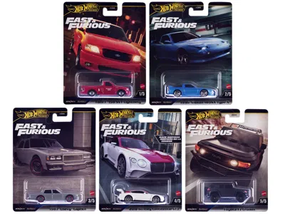 Hotwheels Fast & Furious 2024 5 Piece Set H Diecast Model Cars By Hot Wheels
