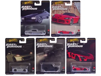 Hotwheels Fast & Furious 2024 5 Piece Set J Diecast Model Cars By Hot Wheels In Multi