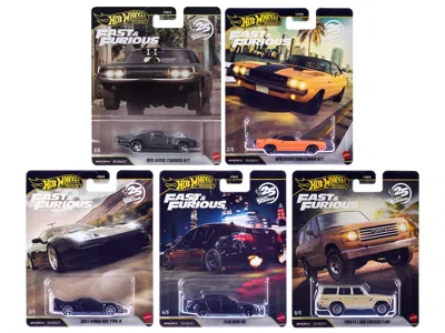 Hotwheels Fast & Furious 25th Anniversary 2026 5 Piece Set Q Diecast Model Cars By Hot Wheels