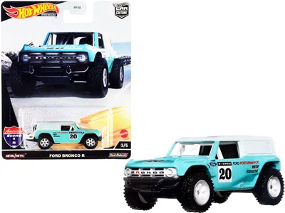 Hotwheels Ford Bronco R #20 Turquoise With White Top "american Scene" "car Culture" Series Diecast Model Car B