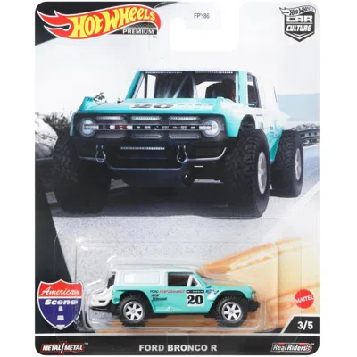 Hotwheels Hot Wheels 3 In. Ford Bronco R No 20 Top American Scene Car Culture Series Diecast Model Car Turquoi