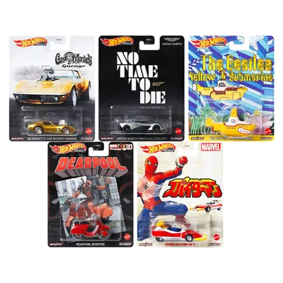 Hotwheels Hot Wheels 3.25 X 2.25 In. Retro Entertainment 2021 Diecast Model Cars, 5 Piece
