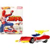 Hotwheels Hot Wheels 3.25 X 3 In. Spider Machine Gp-7 Marvel Diecast Model Car Metallic White & Metallic Red