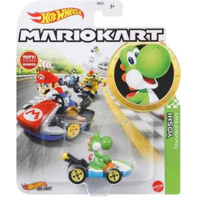 Hotwheels Hot Wheels Mario Kart Replica Diecast Yoshi Green In Multi