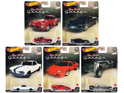 Hotwheels Jay Lenoâ€s Garage 5 Piece Set "car Culture" Series Diecast Model Cars By Hot Wheels