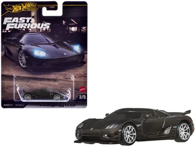 Hotwheels Koenigsegg Ccxr Dark Gray Metallic "fast Five" (2011) Movie "fast & Furious" Series Diecast Model