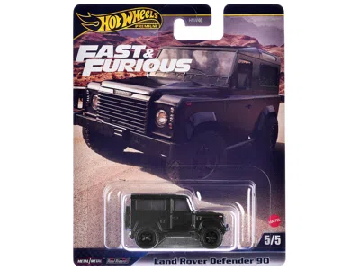 Hotwheels Land Rover Defender 90 Black "f9" (2021) Movie "fast & Furious" Series Diecast Model Car By Hot Whee