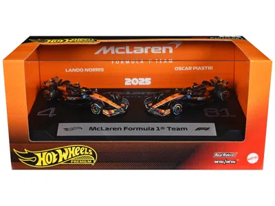 Hotwheels Mclaren Formula 1 Team Formula One F1 World Championship (2025) 2 Piece Set Diecast Model Cars By Ho