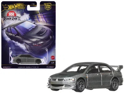 Hotwheels Mitsubishi Lancer Evolution Ix Gray Metallic "ronin Run Ii" Series Diecast Model Car By Hot