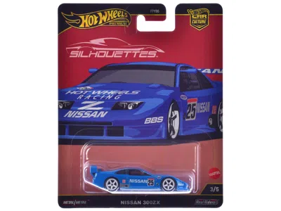 Hotwheels Nissan 300zx #25 "hot Wheels Racing" Blue "silhouettes" Series Diecast Model Car By Hot Wheels