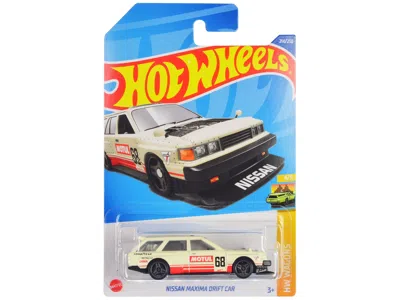 Hotwheels Nissan Maxima Wagon Drift Car #68 "motul" Cream With Red Stripes "hw Wagons" Series Diecast Model Ca
