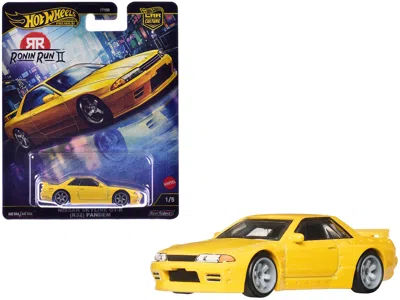 Hotwheels Nissan Skyline Gt-r (r32) Pandem Rhd (right Hand Drive) Yellow "ronin Run Ii" Series Diecast
