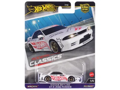 Hotwheels Nissan Skyline Gt-r (r32) "pandem" White With "hot Wheels" Logo "modern Classics" Series Diecast Mod