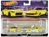Hotwheels Nissan Z Proto Yellow With Black Top And Nissan Fairlady Z Yellow "car Culture" Set Of 2 Cars Diecas
