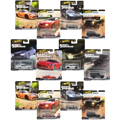 Hotwheels Pack Of 12 Hot Wheels Fast & Furious 1:64 Scale Mystery Random Assortment In Multi