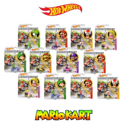 Hotwheels Pack Of 12 Hot Wheels Mario Kart 1:64 Scale Mystery Random Assortment In Multi