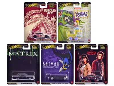 Hotwheels Pop Culture 2025 5 Piece Set N "premium Series" Diecast Model Cars By Hot Wheels In Multi