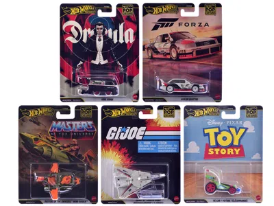 Hotwheels Pop Culture 2026 5 Piece Set R "premium Series" Diecast Model Cars By Hot Wheels