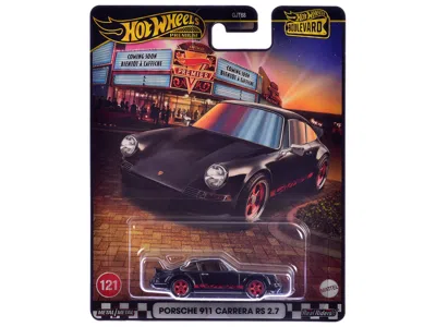 Hotwheels Porsche 911 Carrera Rs 2.7 Black With Red Stripes "boulevard" Series Diecast Model Car By Hot Wheels In Multi