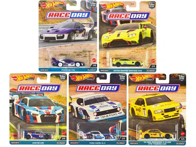 Hotwheels Race Day 5 Piece Set "car Culture" Series Diecast Model Cars By Hot Wheels