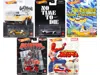 Hotwheels Retro Entertainment 2021 5 Piece Set Diecast Model Cars By Hot Wheels