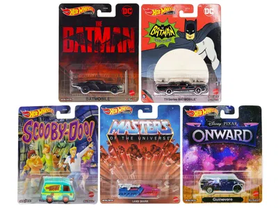 Hotwheels Retro Entertainment 2022 G Case 5 Piece Set Diecast Model Cars By Hot Wheels