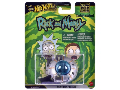 Hotwheels Rick's Ship Silver "rick And Morty" (2013-current) Tv Series "pop Culture" Series Diecast Model Car  In Multi