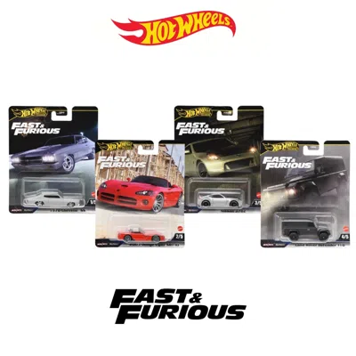 Hotwheels Set Of 4 Hot Wheels Fast & Furious 1:64 Scale Mystery Random Assortment In Multi