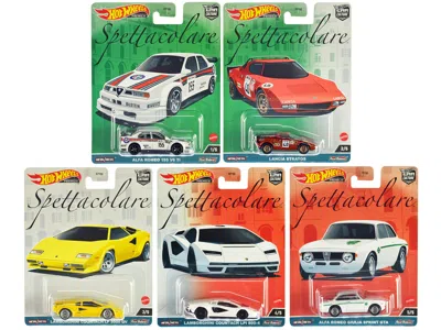 Hotwheels Spettacolare 5 Piece Set "car Culture" Series Diecast Model Cars By Hot Wheels